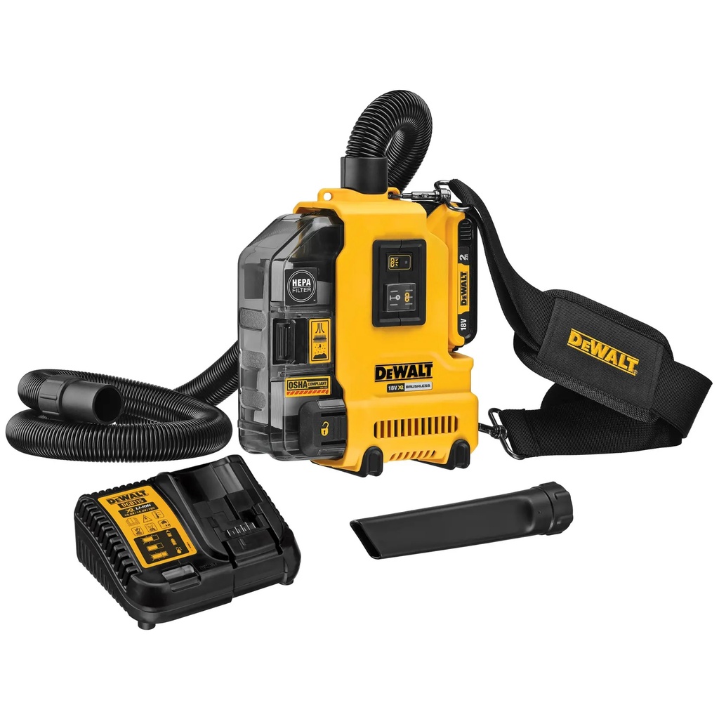 DEWALT Universal Dust Extractor, 18V XR®, 1 x 2.0Ah, DWH161D1-GB