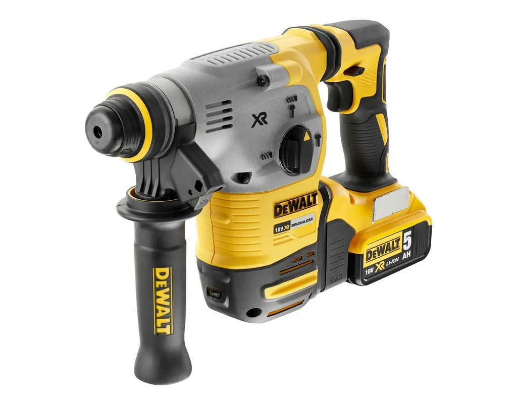 DEWALT Brushless SDS-Plus Hammer Drill, 26mm, 18V XR®, 2 x 5.0Ah, DCH283P2-GB
