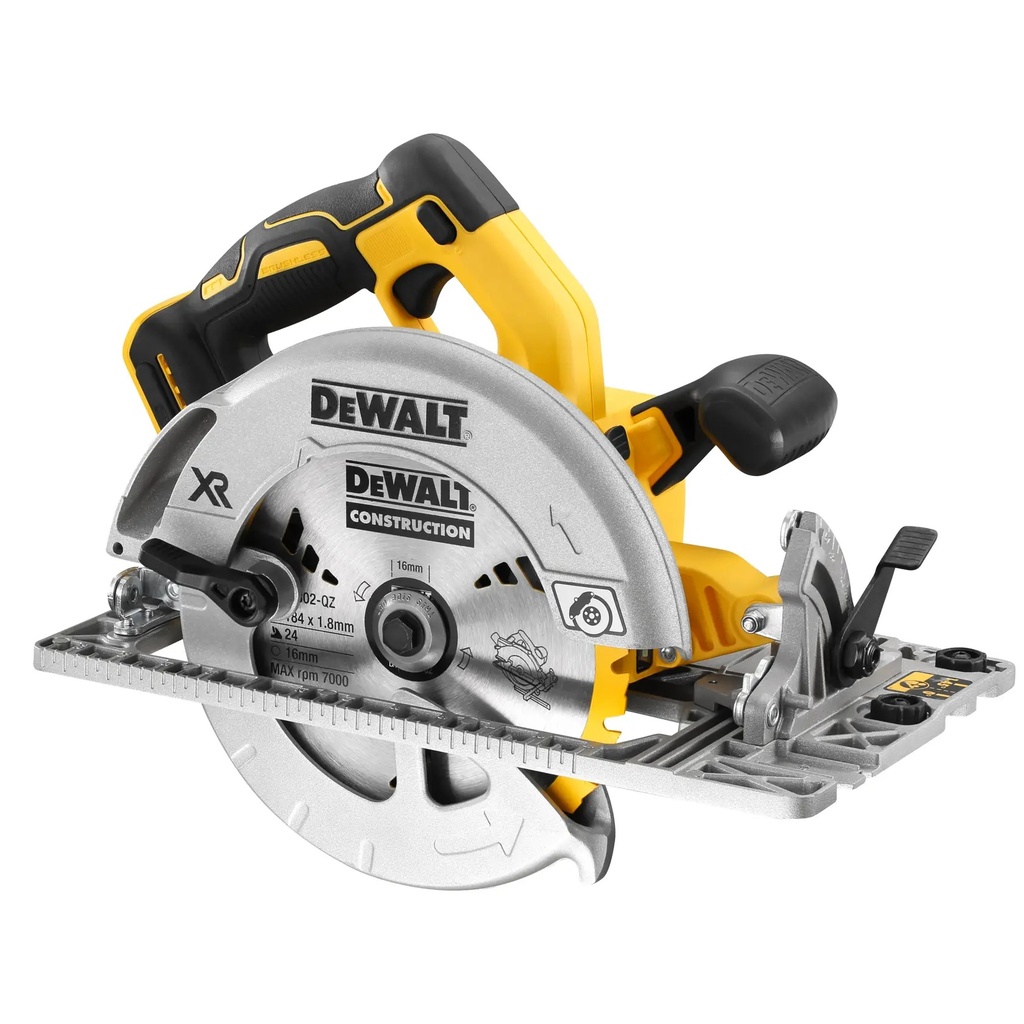 DEWALT Brushless Rail Compatible Circular Saw (Tool Only), 184mm, 18V XR®, DCS572NT-XJ