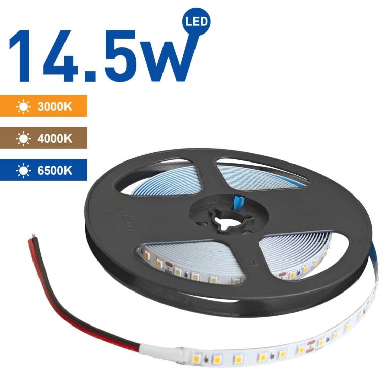 Banda LED 14.5W 24V IP20 12mm x 5m, WELLMAX