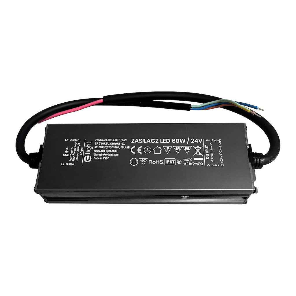 Sursa de alimentare LED 60W IP67 24V, WELLMAX