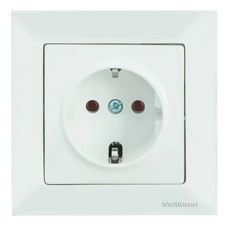 CANDELA – Single Earthed Socket, Child Protection, MUTLUSAN