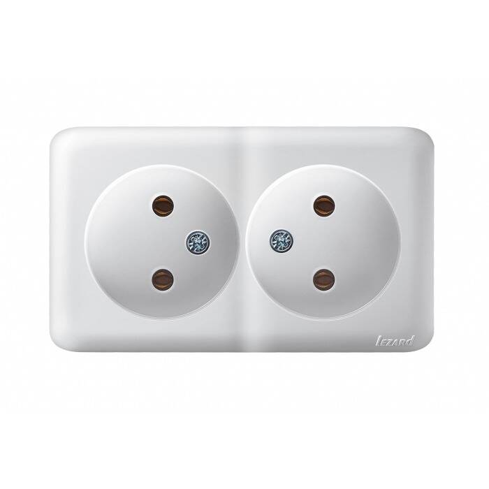 VIOLA Double Socket Surface-Mounted, LEZARD