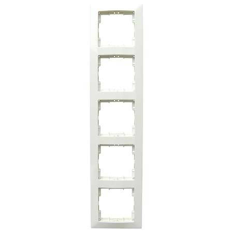 CANDELA White – Vertical Frame 5 Gang, MUTLUSAN