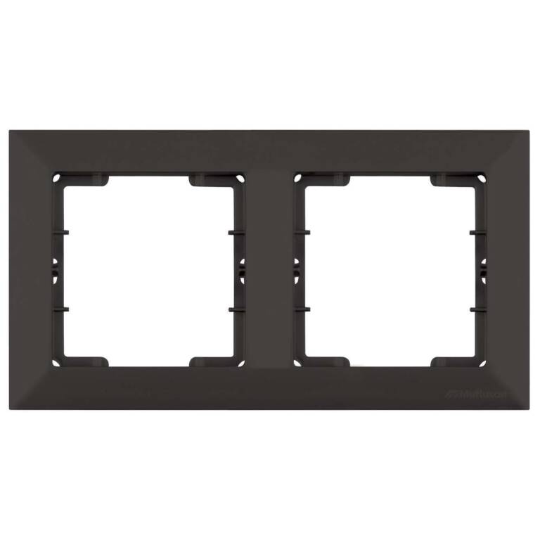 CANDELA Velvet Black – Vertical Frame 2 Gang, MUTLUSAN