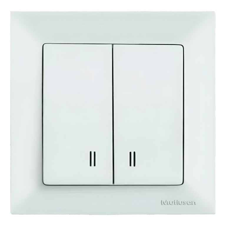 CANDELA – Double Switch With LED, MUTLUSAN