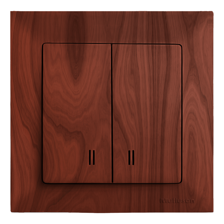 CANDELA Cherry – Double Switch With LED, MUTLUSAN