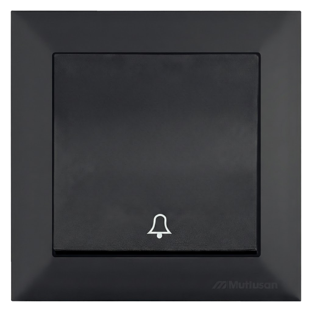 CANDELA Velvet Black – Bell Push Switch, MUTLUSAN