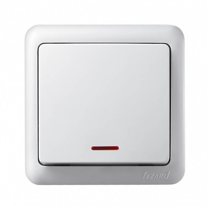 VIOLA Switch Surface-Mounted With LED, LEZARD