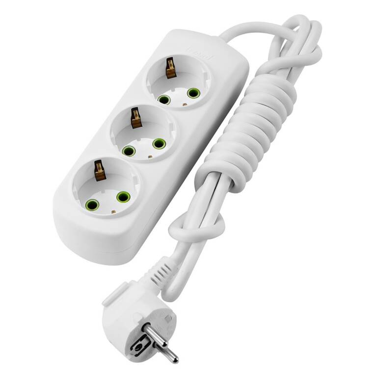 LETITIA Extension Cord, 3 Sockets, 3x1.5mm², LEZARD
