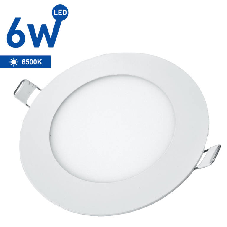 SAMSUNG Slim Round Recessed LED Spotlight, 6W, 6500K, WELLMAX