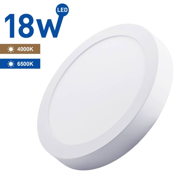 SAMSUNG Round Surface-Mounted LED Spotlight, 18W, WELLMAX
