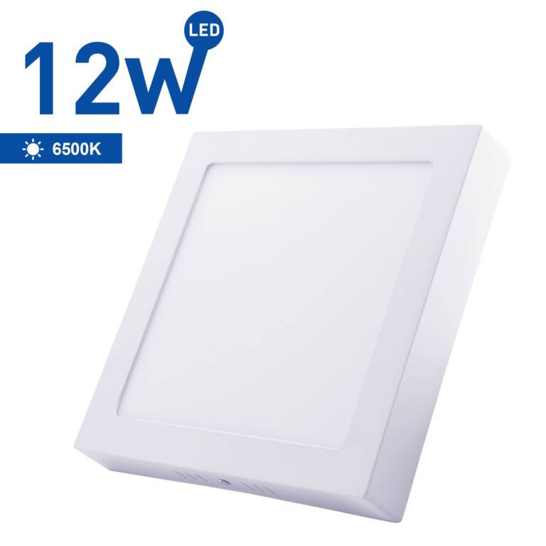 SAMSUNG Square Surface-Mounted LED Spotlight, 12W, 6500K, WELLMAX