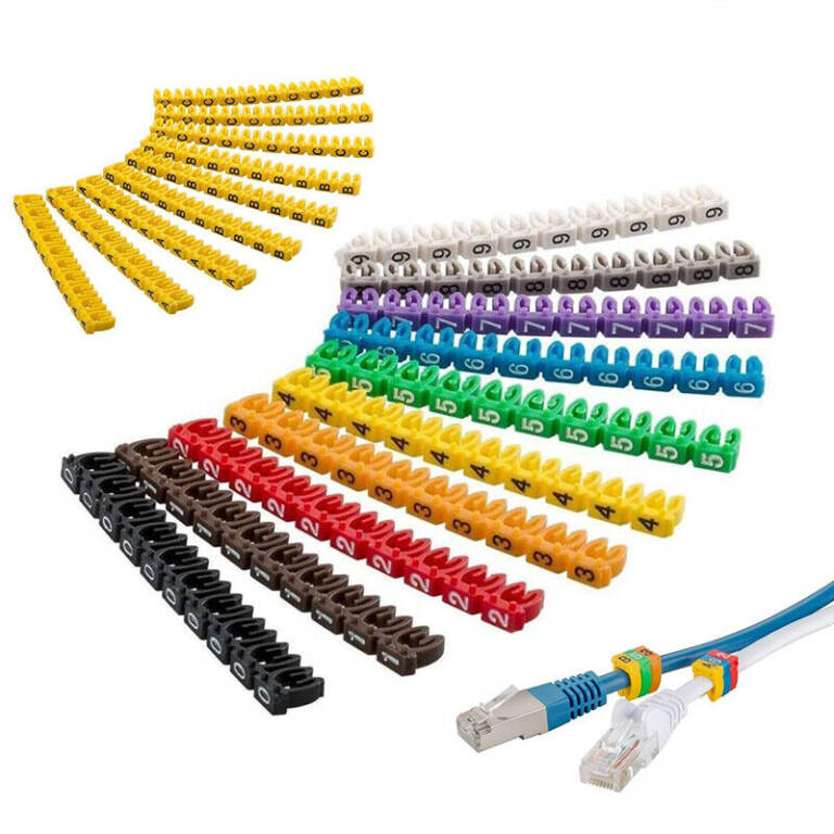 Clip-on Conductor Marker, 4–6mm² (Numbers, Letters And Symbols), ONKA