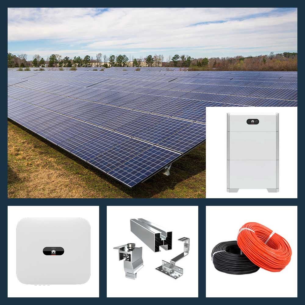 Furnizare kituri fotovoltaice rezidențiale și comerciale pentru sol 5kW cu BESS