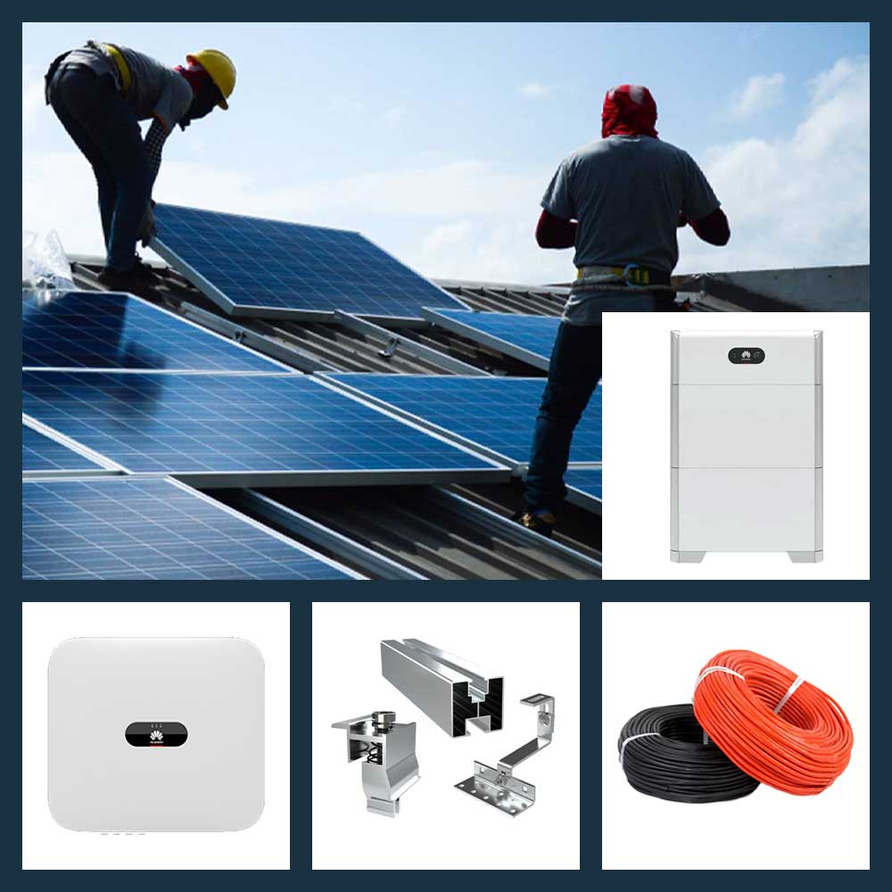 Furnizare și instalare kituri fotovoltaice rezidențiale și comerciale pentru acoperiș 5kW cu BESS