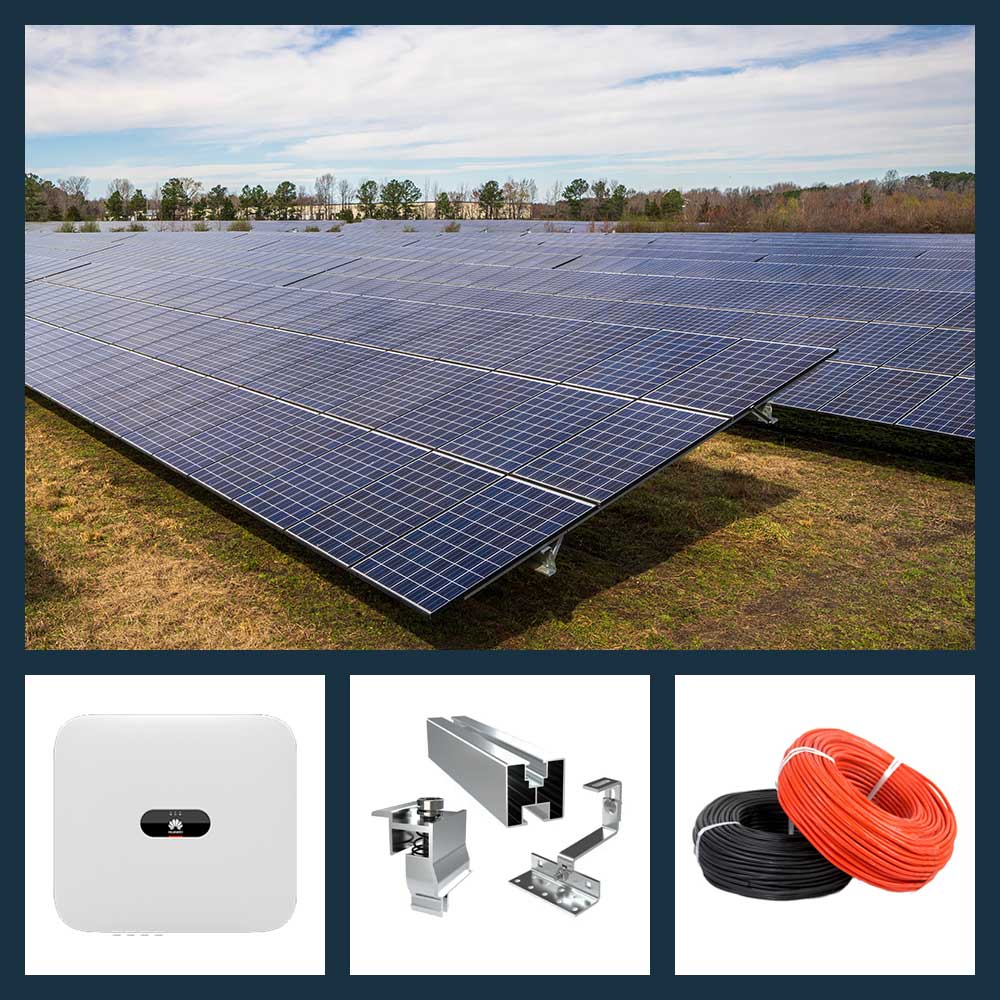 Furnizare kituri fotovoltaice industriale pentru sol 800kW