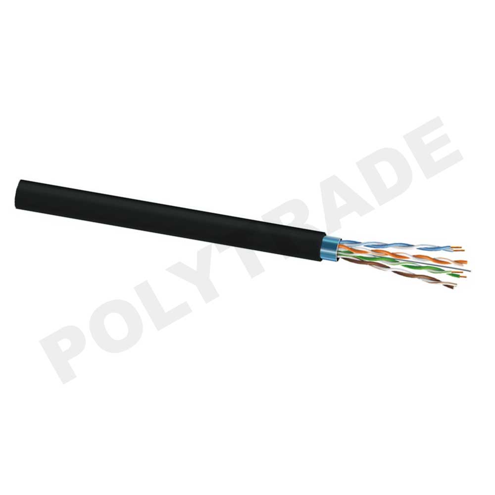 F/UTP Cat.5e 4PR  24AWG + Steel Messenger Wire PE