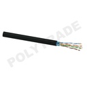 F/UTP Cat.5e 4PR  24AWG + Steel Messenger Wire PE