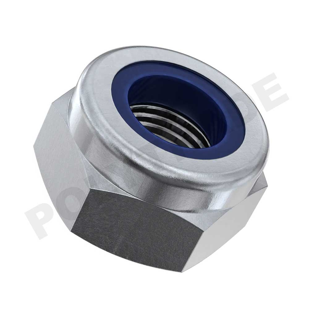 Hex Nylon Insert Lock Nut DIN 985 - Steel [6] 