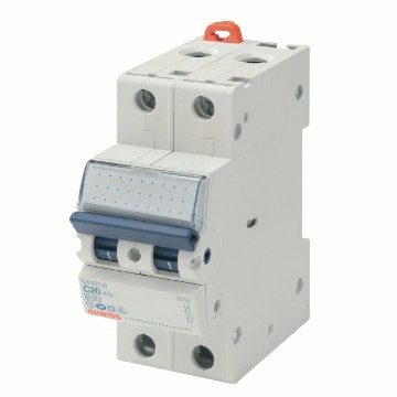 GEWISS GW92150, Întrerupător siguranță automată compactă, MT45 - 2P, Curbă C 25A, 2 module
