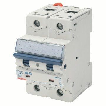 GEWISS GW93329, High Performance Miniature Circuit Breaker, MTHP 160, 2P Characteristic C 125A, 3 modules