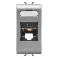 GEWISS GW14421, Priză RJ45, Categoria 5E, UTP, 1 modul, Titan, Chorusmart