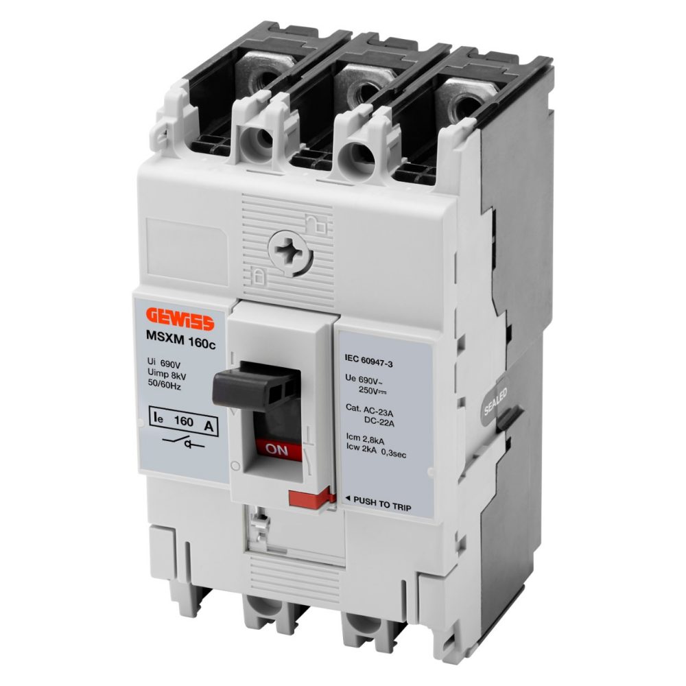 GEWISS GWD9441, MSXM 160C, Switch-disconnector, 3P 160A 690V