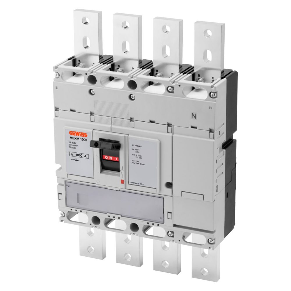 GEWISS GWD9452, MSXM 1000, Switch-disconnector, 4P 1000A 690V