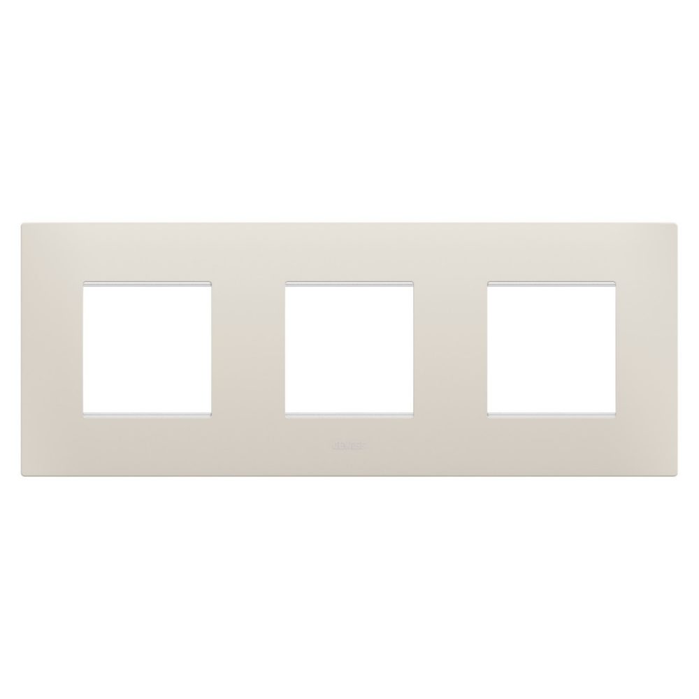 GEWISS GW16026NB, Ramă ornament Internațională EGO, IN tehnopolimer, 2+2+2 module orizontal, Bej natural, Chorusmart