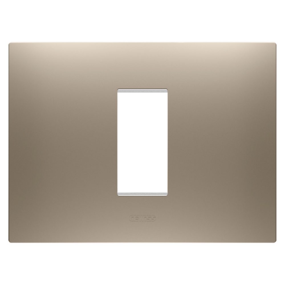 GEWISS GW16001BR, Ramă ornament EGO, IN tehnopolimer vopsit, 1 modul, Bronz deschis, Chorusmart