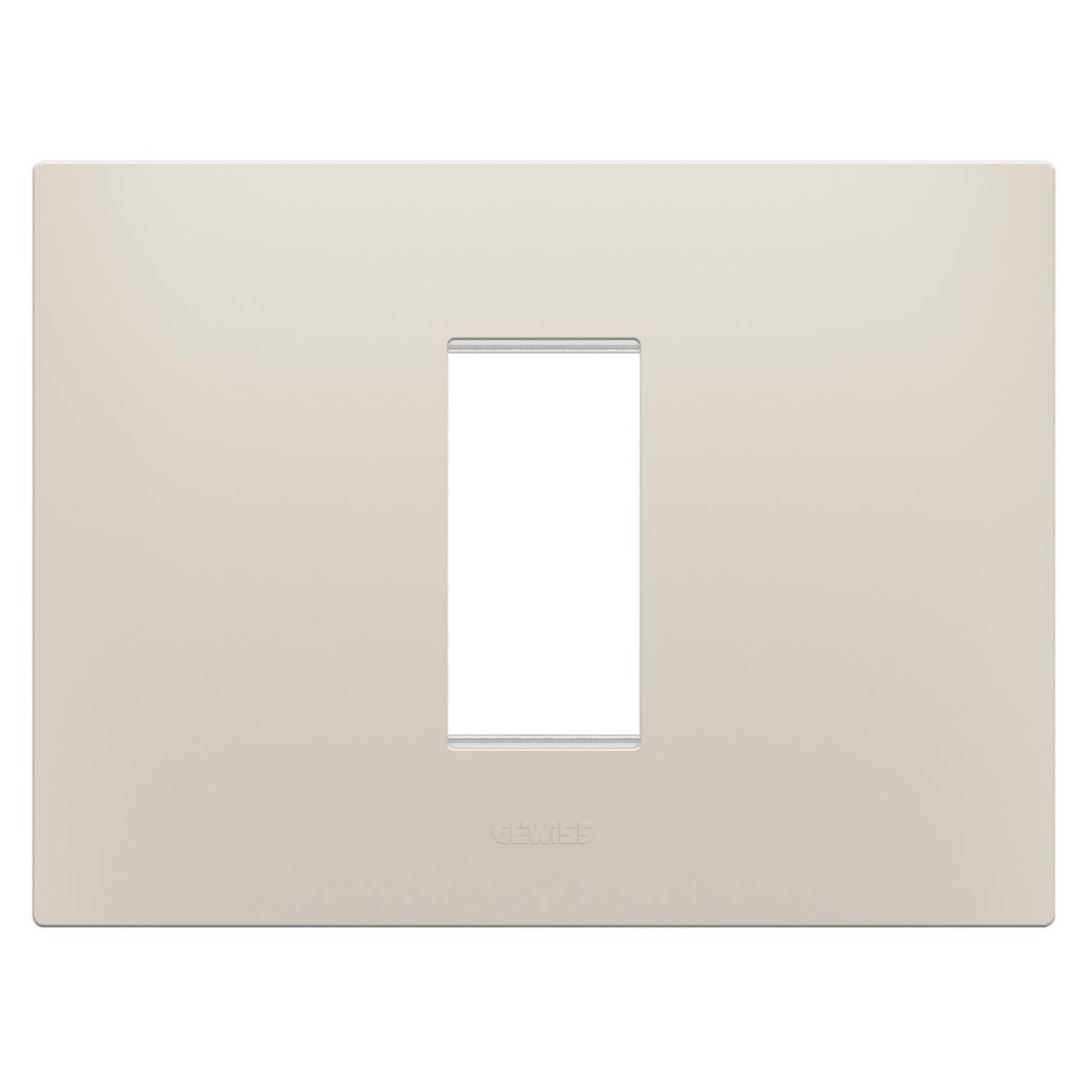 GEWISS GW16001NB, Ego Plate in Technopolymer, 1 Module, Natural Beige, Chorusmart