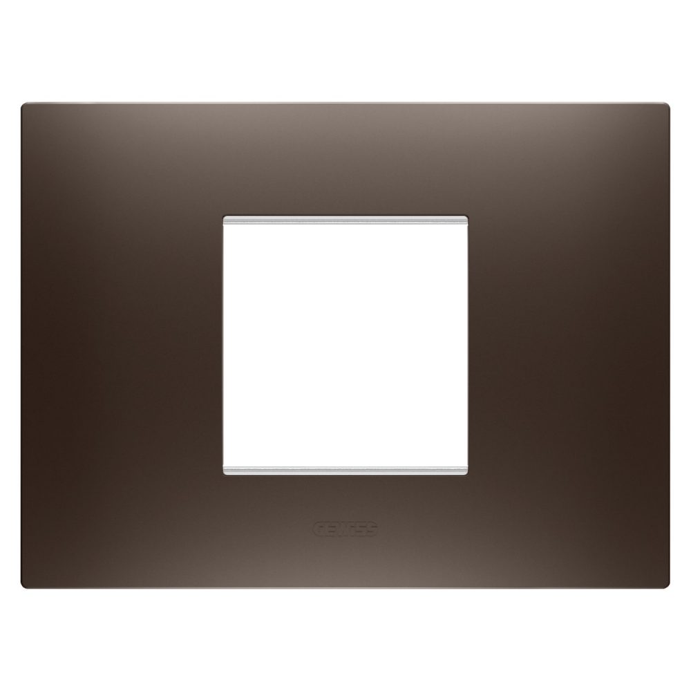 GEWISS GW16002BS, Ramă ornament EGO, IN tehnopolimer vopsit, 2 module, Nuanță maro, Chorusmart