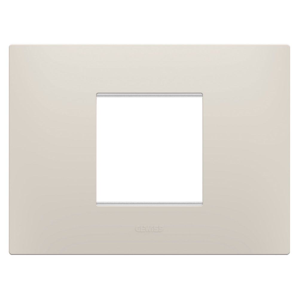 GEWISS GW16002NB, Ego Plate in Technopolymer, 2 Modules, Natural Beige, Chorusmart