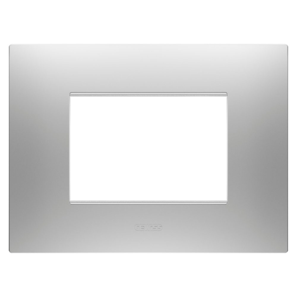 GEWISS GW16003GR, Ego Plate in Painted Technopolymer, 3 Modules, Magnetic Gray, Chorusmart