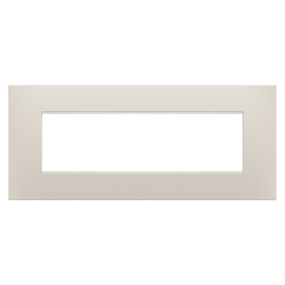 GEWISS GW16007NB, Ego Plate in Technopolymer, 7 Modules, Natural Beige, Chorusmart