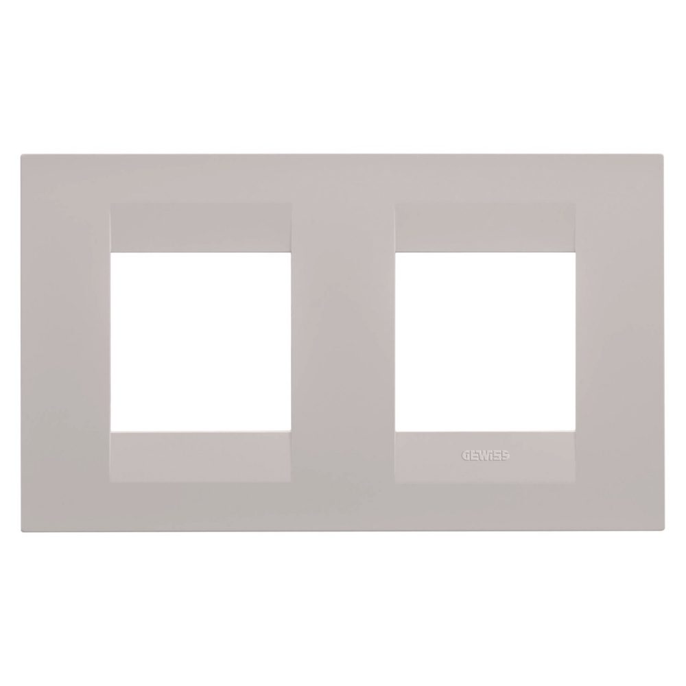 GEWISS GW16423VL, Ramă ornament Internațională GEO, IN tehnopolimer vopsit, 2+2 module orizontale, Bej natural, Chorusmart