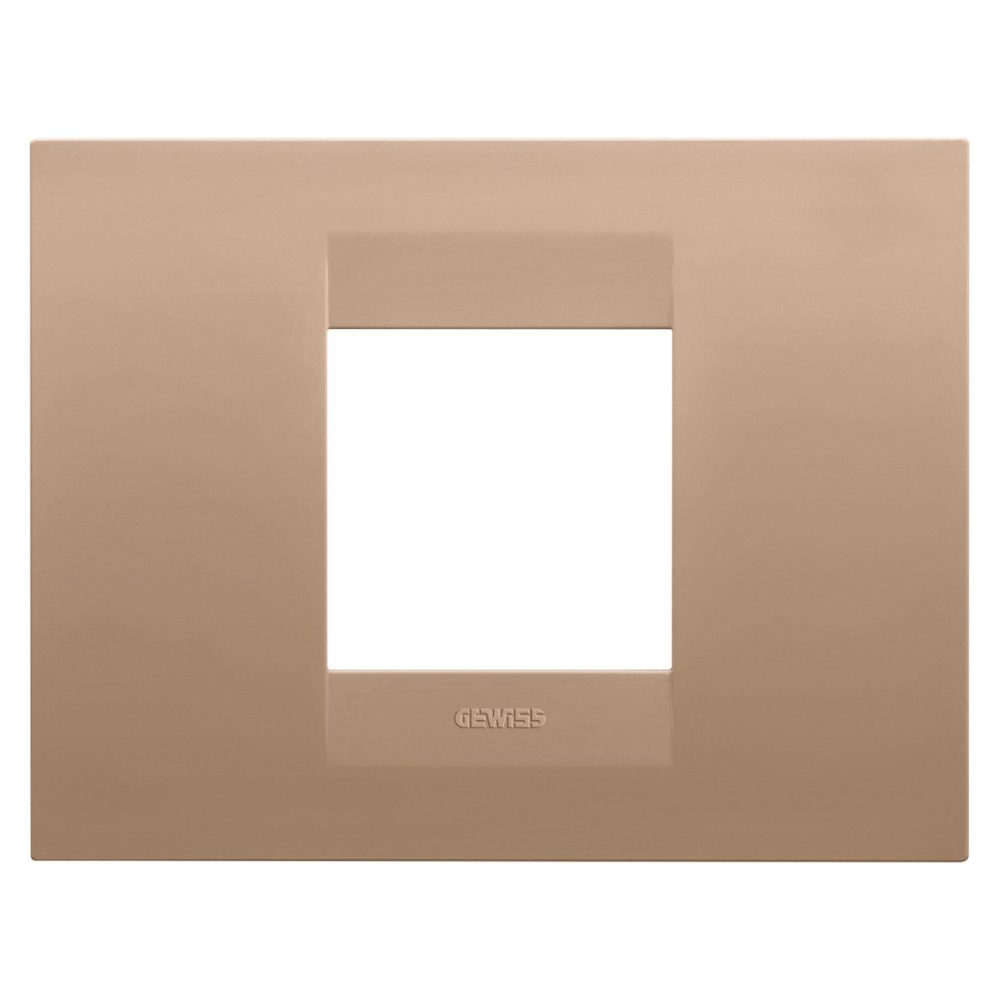 GEWISS GW16402VX, Ramă ornament GEO, IN tehnopolimer vopsit, 2 module, Cupru moale, Chorusmart