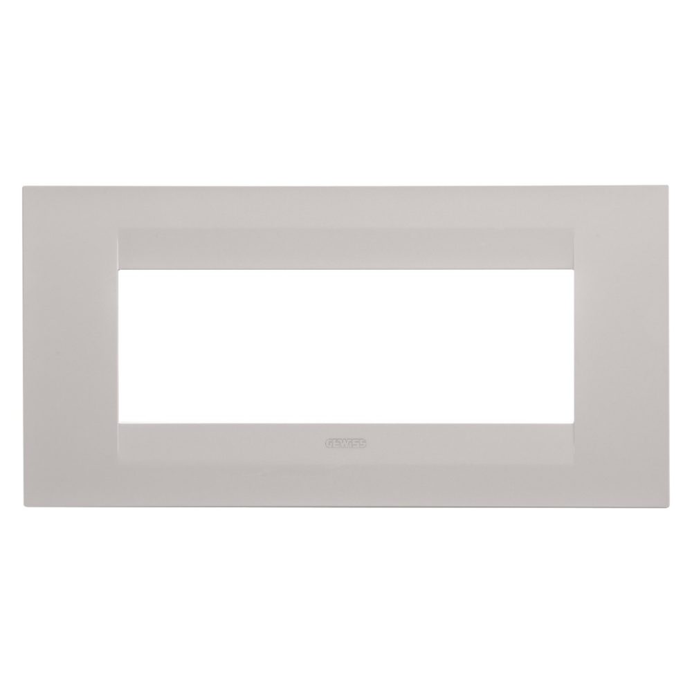 GEWISS GW16406VL, Geo Plate in Painted Technopolymer, 6 Modules, Natural Beige, Chorusmart