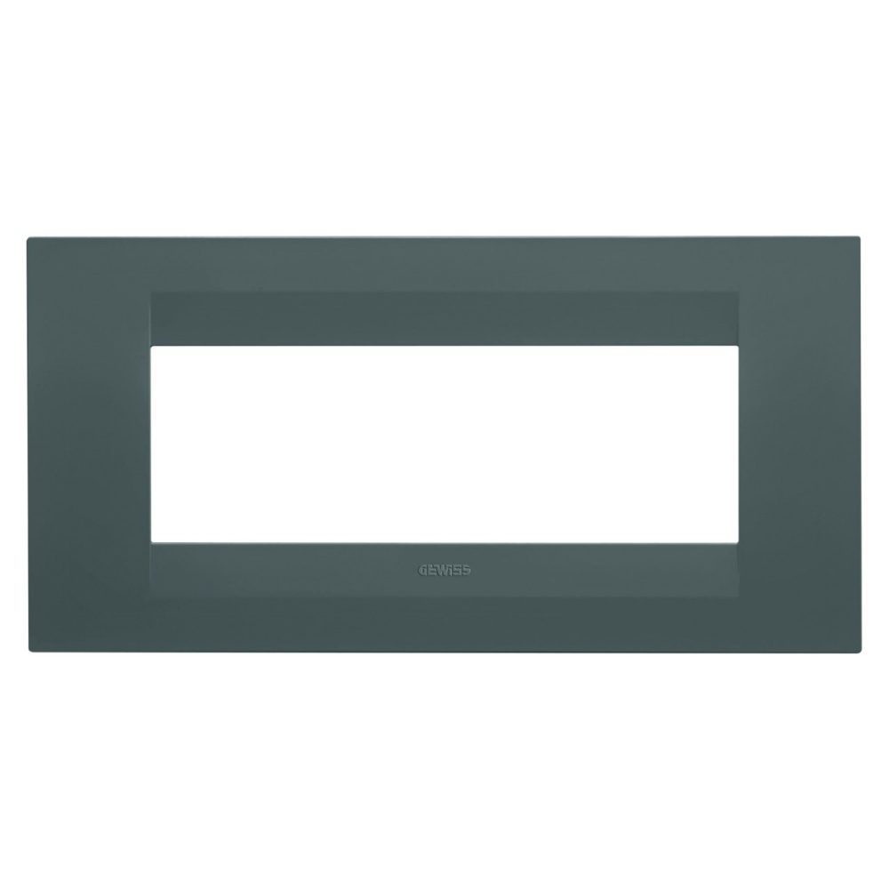 GEWISS GW16406VZ, Geo Plate in Painted Technopolymer, 6 Modules, Teal, Chorusmart