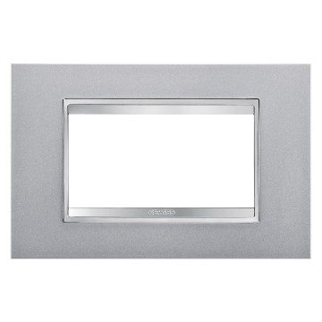 GEWISS GW16204VT, Ramă ornament LUX, IN tehnopolimer vopsit, 4 module, Titan, Chorusmart