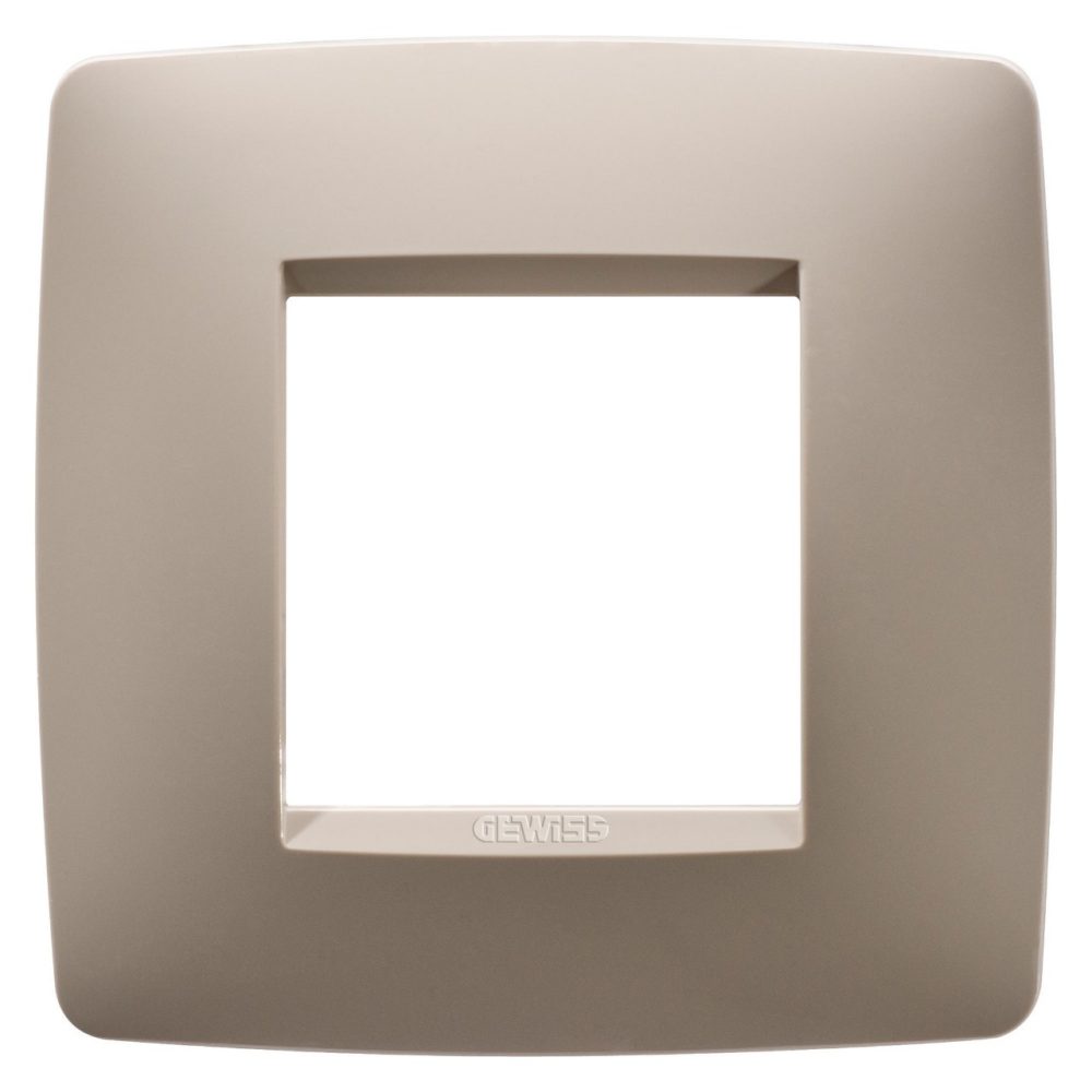 GEWISS GW16122TC, Ramă ornament Internațională, IN tehnopolimer, 2 module, Cânepă, Chorusmart