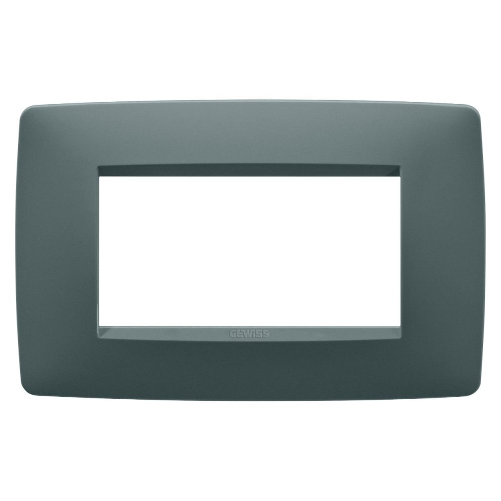 GEWISS GW16104VZ, Ramă ornament ONE, din tehnopolimer vopsit, 4 module, Turcoaz, Chorusmart