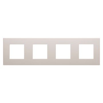 GEWISS GW35904AH, Ramă ornament dahlia, IN tehnopolimer, 4 circuite orizontale/verticale, Cânepă