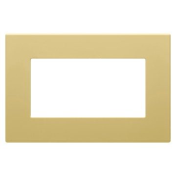 GEWISS GW35909AM, Ramă ornament dahlia, IN technopolymer, Ramă ornament dublă, Crem