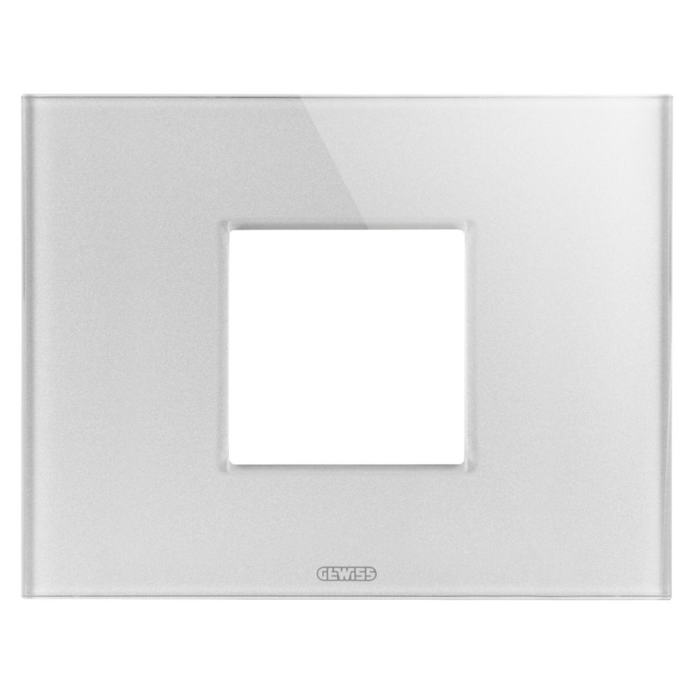 GEWISS GW16902CT, Ramă ornament ICE, IN sticlă, 2 module, Titan, Chorusmart