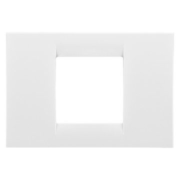 GEWISS GW22102, Virna Plate in Technopolymer Gloss Finishing, 2 Gang, Cloud White, System