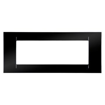 GEWISS GW22116, Virna Plate in Technopolymer Gloss Finishing, 6 Gang, Toner Black, System