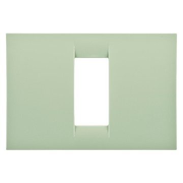 GEWISS GW22141, Ramă ornament VIRNA, IN finisaj lucios din tehnopolimer, 1 circuite, Verde venețian, System