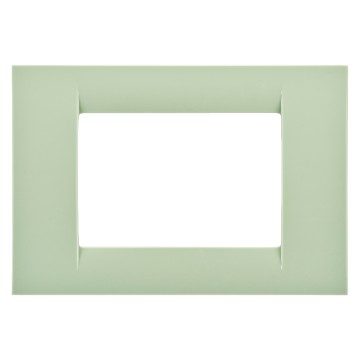 GEWISS GW22143, Virna Plate in Technopolymer Gloss Finishing, 3 Gang, Venetian Green, System